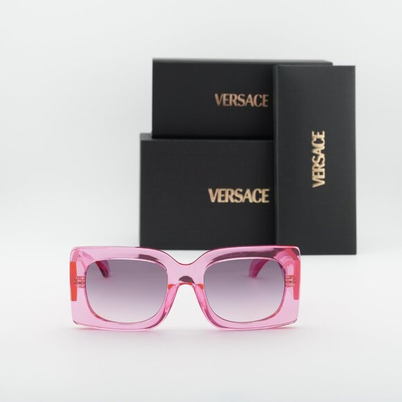 Versace VE4496U 5370/5M Square Sunglasses – Pink/Pink Grey Gradient main image 4